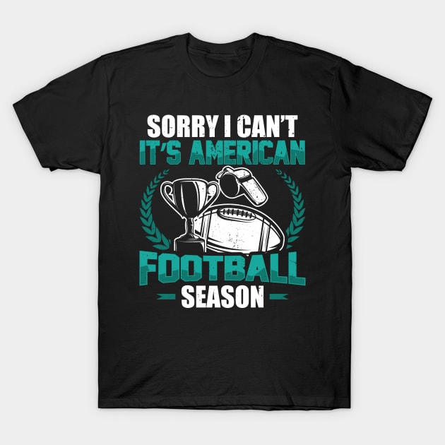 American Football Season Footballer Fan T-Shirt by Streetwear KKS